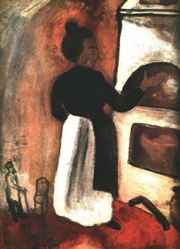  moth - Mother by the oven contemporary Marc Chagall